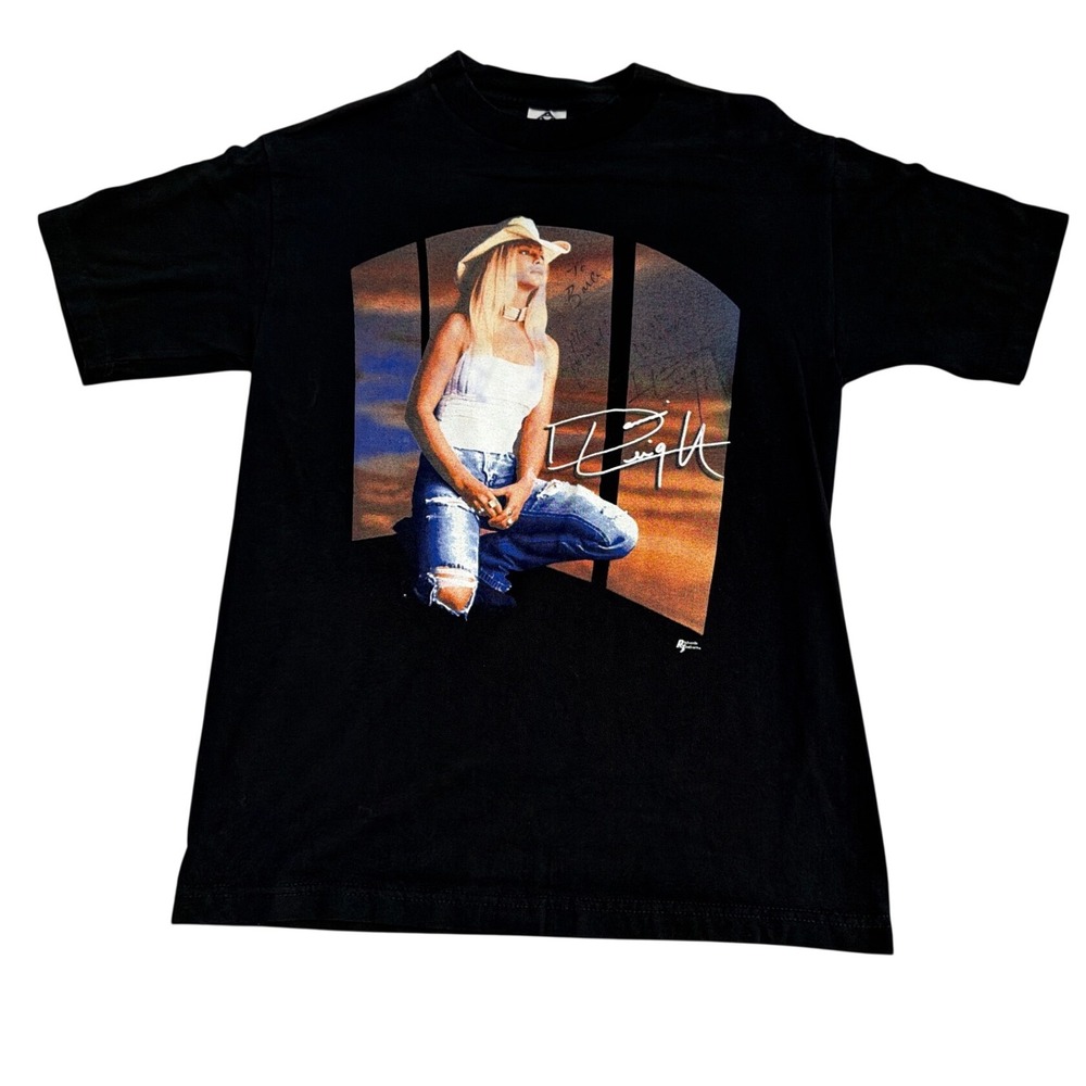 Vintage Terri Clark Real Country With Attitude Fan Club T-Shirt Black Medium
